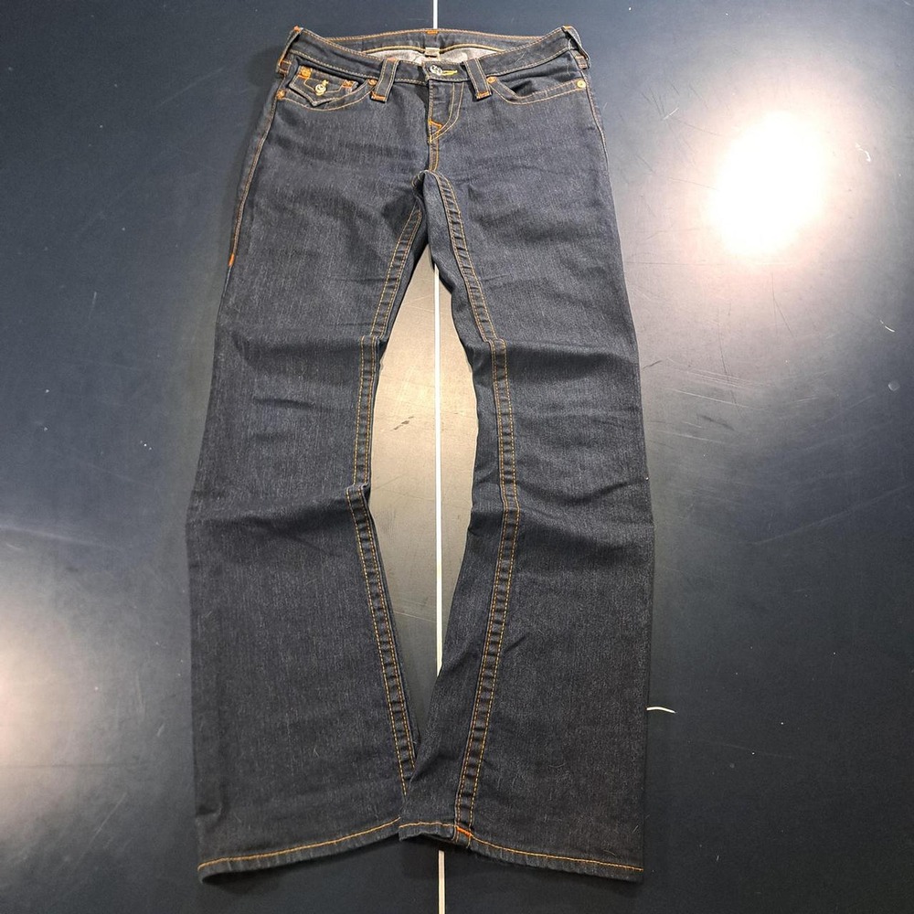True Religion Women's Navy and Blue Jeans